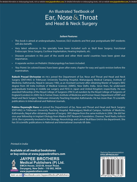 AN ILLUSTRATED TEXTBOOK OF EAR, NOSE & THROAT AND HEAD & NECK SURGERY - Retail Maharaj