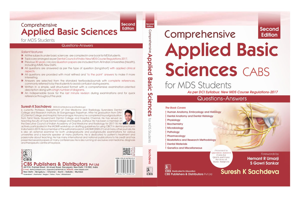 Comprehensive Applied Basic Science Cabs For Mds Students 2Ed (Pb 2024) - Retail Maharaj