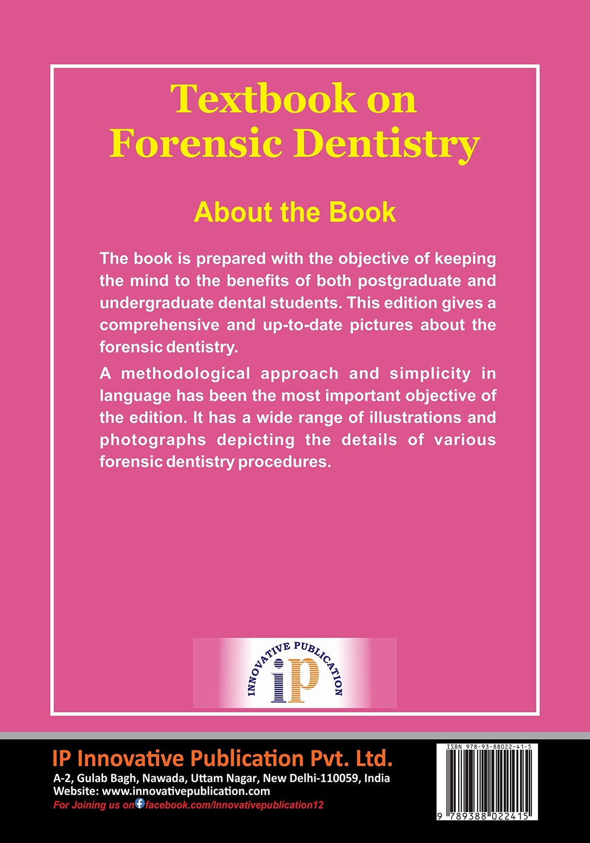 Textbook on Forensic Dentistry (Forensic Odontology) 2020 Edition - Retail Maharaj