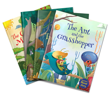 The Ant and the Grasshopper - Illustrated Moral Story for Children - Retail Maharaj