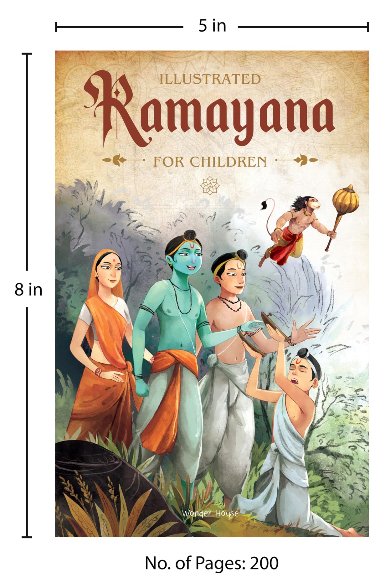Illustrated Ramayana For Children (Black and White) - Retail Maharaj