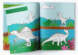 Team Dino Sticker Coloring Book For Kids - Retail Maharaj