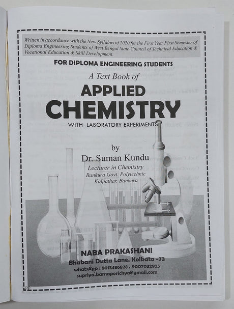 A Textbook of APPLIED CHEMISTRY for Diploma Engineering 1st Semester - Retail Maharaj