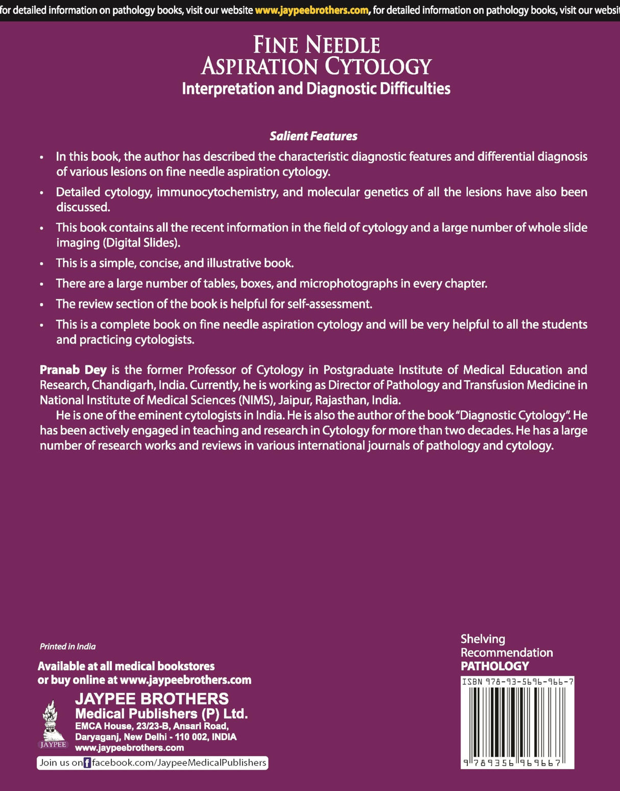 FINE NEEDLE ASPIRATION CYTOLOGY: INTERPRETATION AND DIAGNOSTIC DIFFICULTIES - Retail Maharaj