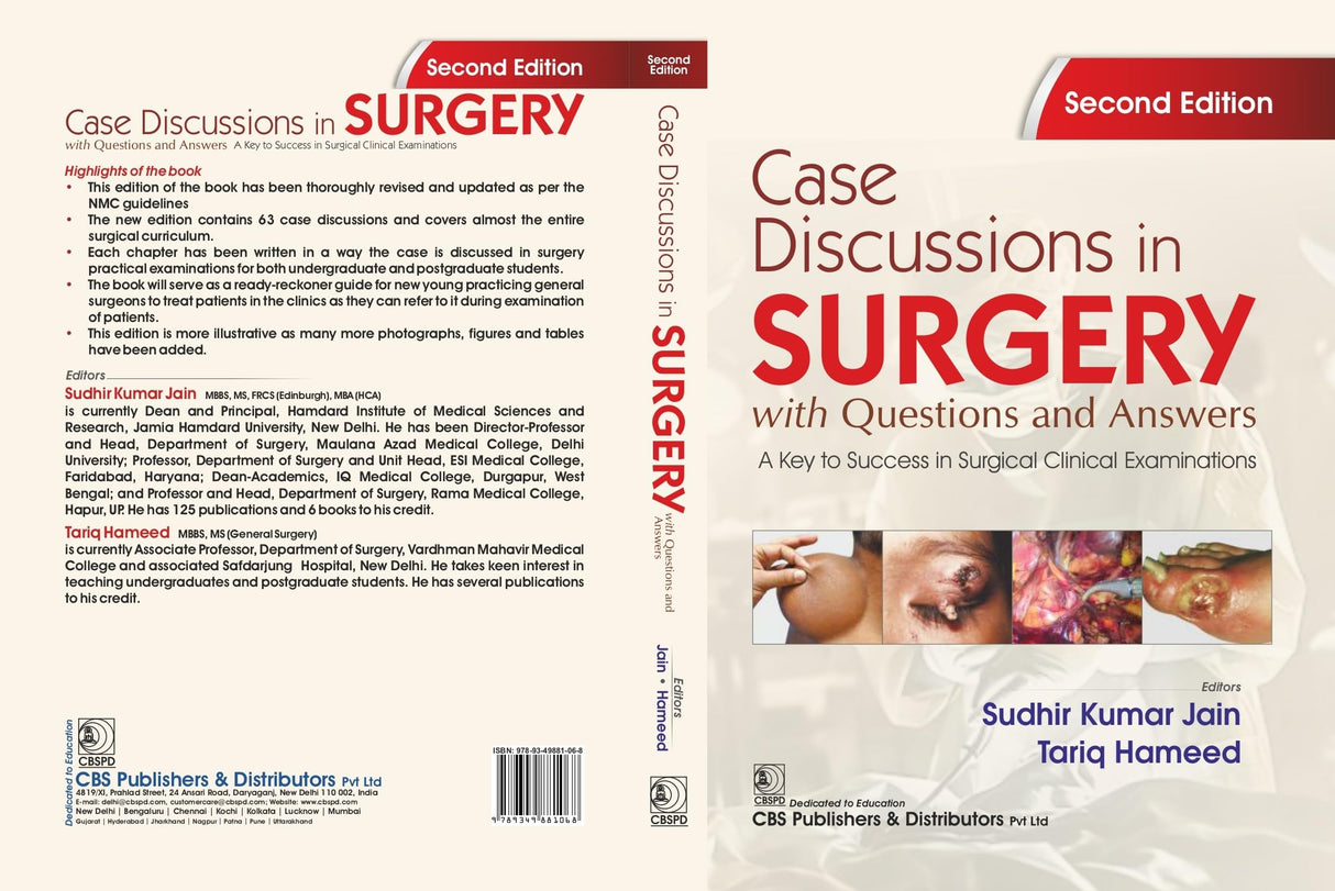 Case Discussions in Surgery with Questions and Answers | A Key to Success in Surgical Clinical Examinations 2ed. | (PB - 2026) - Retail Maharaj
