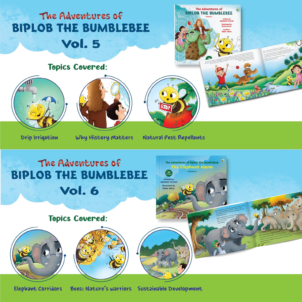 Biplob the Bumblebee The Adventures of Biplob the Bumblebee Series - Volume 1 to 10 (Combo of 10 Books) | Story Books For Kids 3 to 9 Yrs | Kids Story ... | Children Story Books | Bedtime Story Books - Retail Maharaj