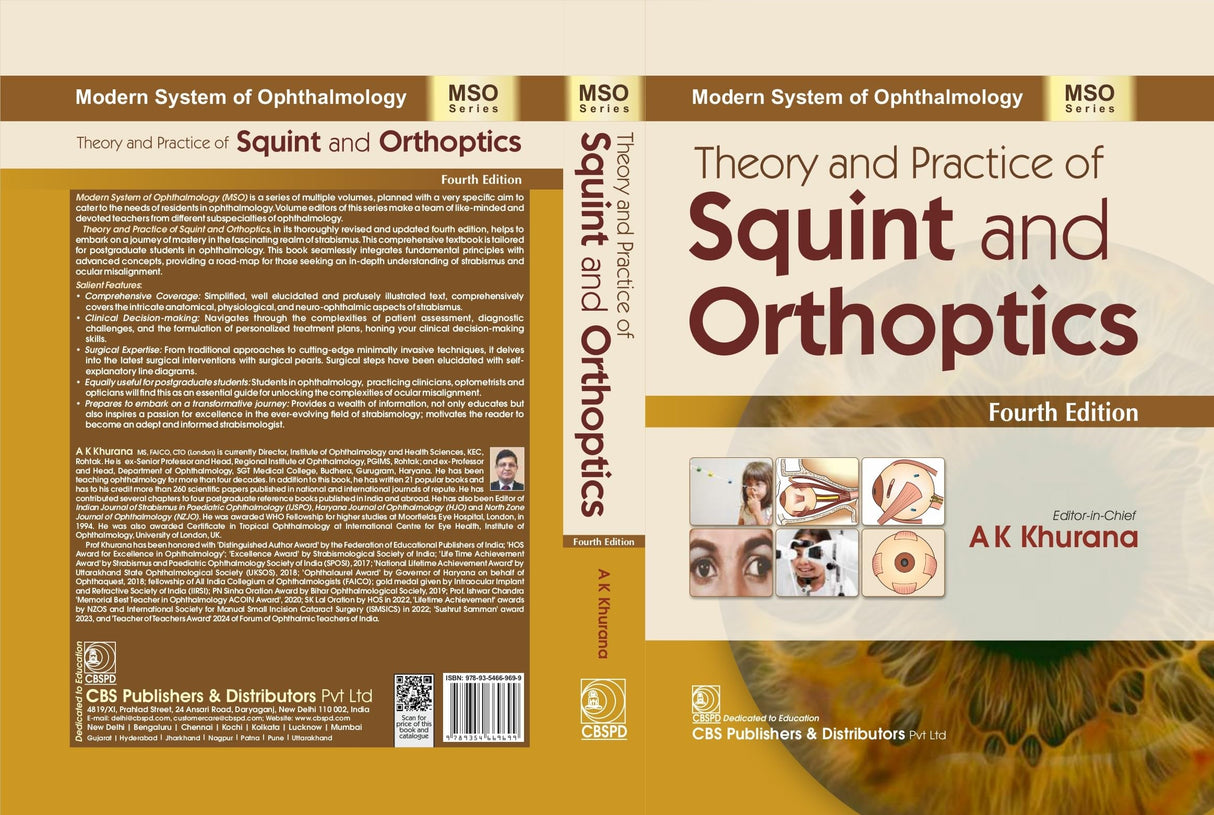 Modern System of Ophthalmology (MSO Series) | Theory and Practice of Squint and Orthoptics, 4/e - Retail Maharaj