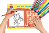 Nickelodeon Paw Patrol – Jungle Patrol! Fun Learning Set Includes Wipe-Clean Mats, Coloring Sheets, Stickers, Certificate & Pen | Action-Packed Learning with the Pups | Ages 3–6 | 3+ Hours of Adventure & Activities - Retail Maharaj