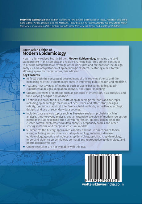 Modern Epidemiology, 4th South Asian ed - Retail Maharaj