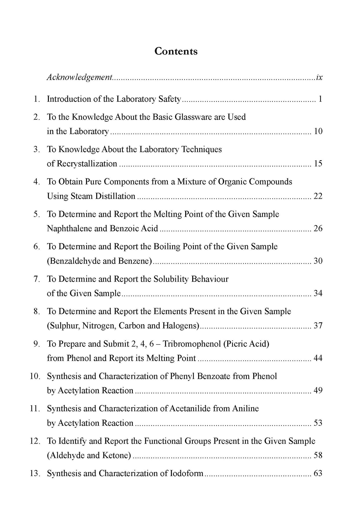 Practical Lab Manual of Pharmaceutical Organic Chemistry - I, B. Pharm 2nd Semester (As Per PCI Syllabus) - Retail Maharaj