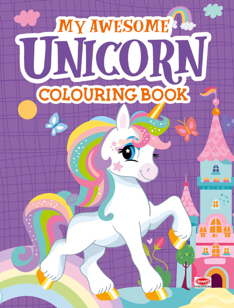 Awesome Unicorn Coloring Book – Fun & Easy Unicorn Art for Toddlers & Kids - Retail Maharaj
