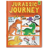 Jurassic Journey: Dinosaur Sticker Activity Book For Kids - Retail Maharaj