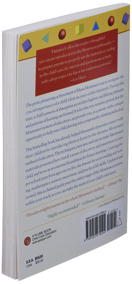 Teaching Montessori in the Home: Pre-School Years: The Pre-School Years - Retail Maharaj