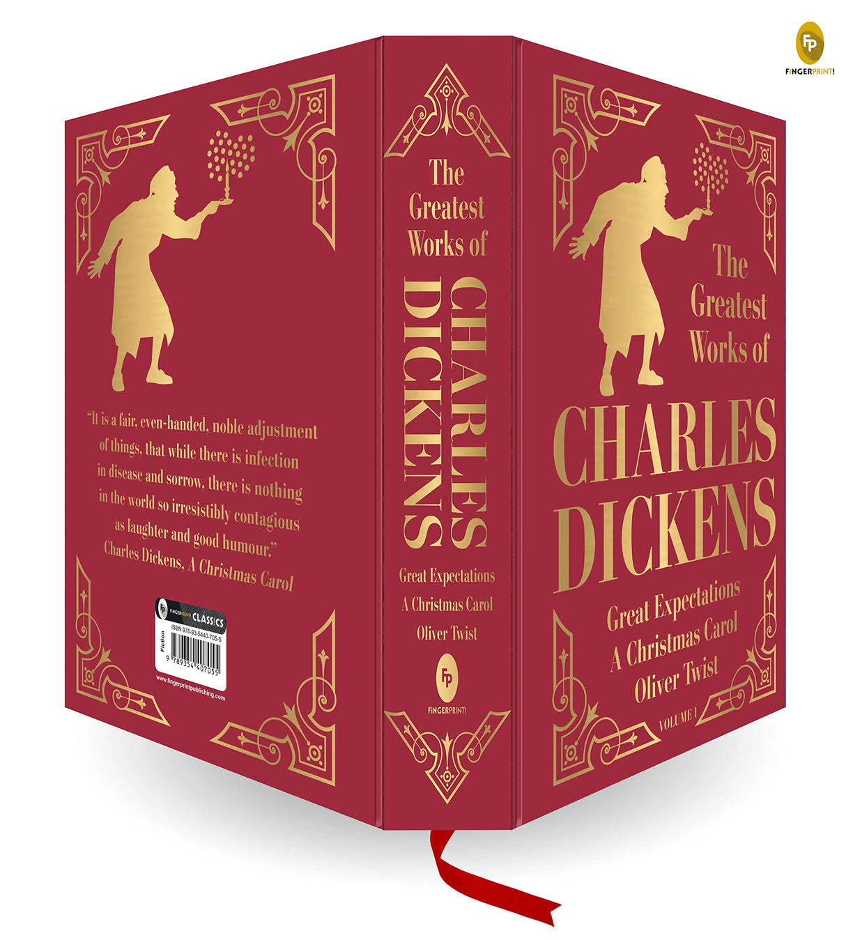 Greatest Works of Charles Dickens Vol 1 Great Expectations A Christmas Carol Oliver Twist (Deluxe Hardbound Edition) - Retail Maharaj