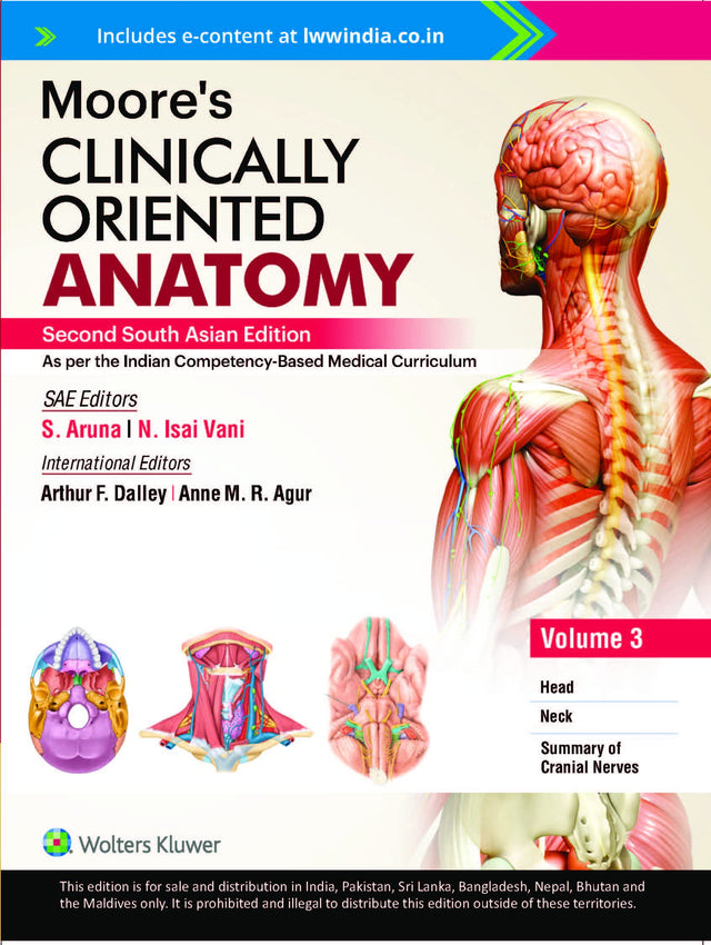 Moore’s Clinically Oriented Anatomy, Vol 3, 2nd South Asian ed - Retail Maharaj