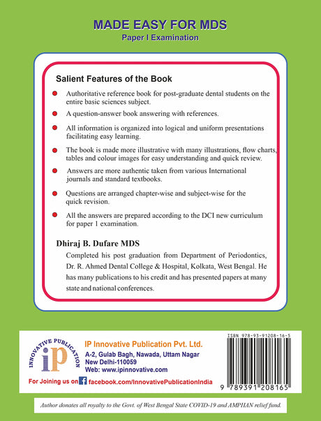 Made Easy for MDS Paper I Examination - Questions-Answers Based Reference Book - Retail Maharaj
