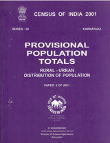 Census of India 2001 - Karnataka - Paper 2 of 2001 - Provisional Population Totals - Rural - Urban Distribution Of Population