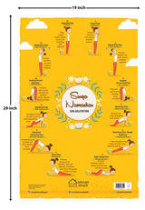 Surya Namaskar - My First Early Learning Wall Chart (19 Inches X 29 Inches) - Retail Maharaj