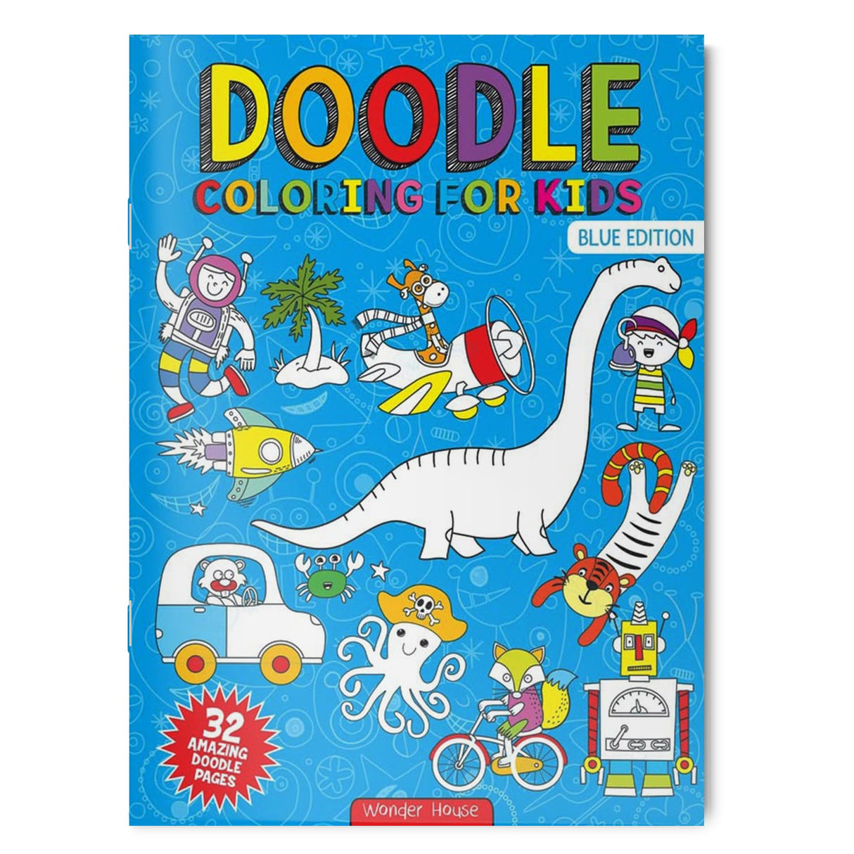 Doodle Coloring For Kids - Blue Edition - Retail Maharaj