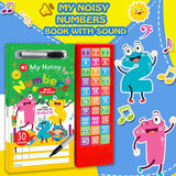 My Noisy Numbers Sound Book with 30 Sounds, Write-Erase Pages, Marker, Interactive Learning Toy for Kids 3 Years and Above - Retail Maharaj