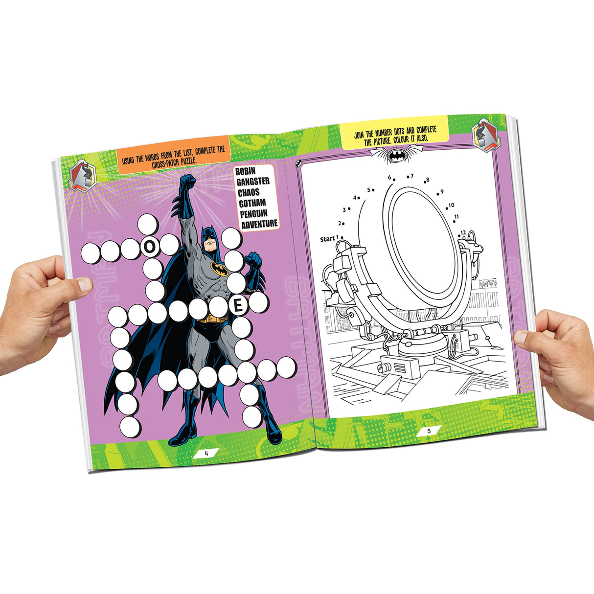 Batman Copy Colouring and Activity Books Pack with Stickers for Kids Ages 2-8 – Set of 5 Fun Superhero Books with Colouring, Puzzles, Creative Activities & Hand-Eye Coordination Exercises - Retail Maharaj