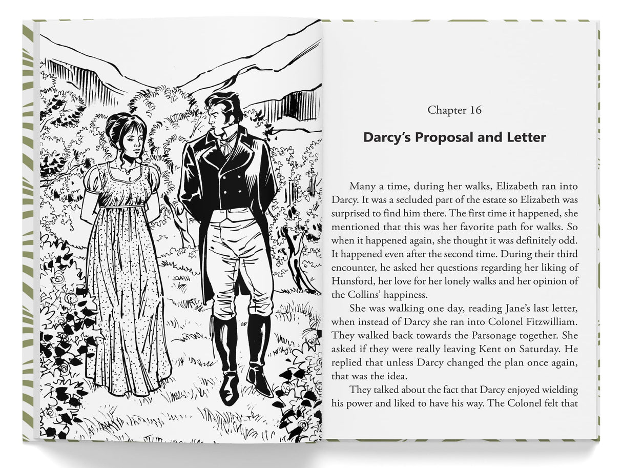 Pride and Prejudice : Illustrated Abridged Children Classics English Novel with Review Questions - Retail Maharaj