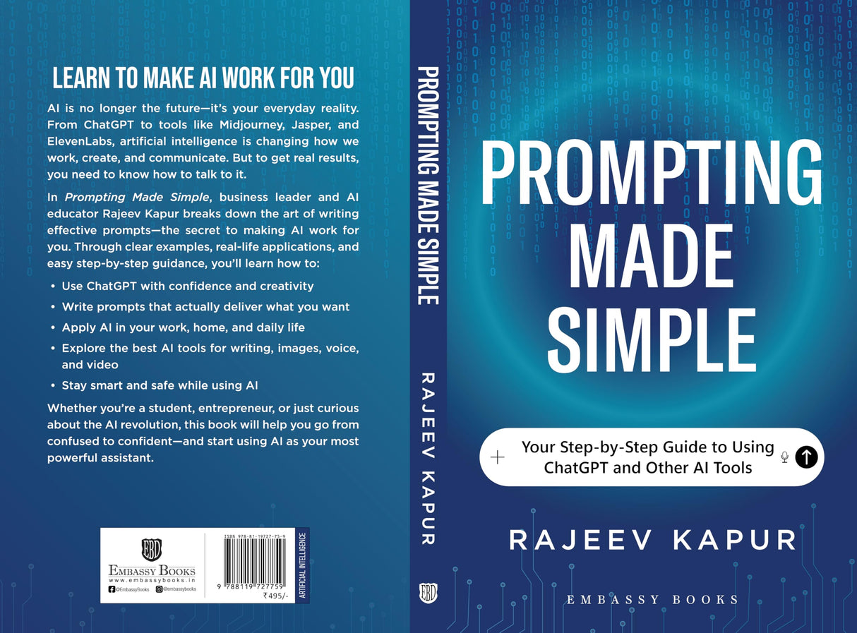 Prompting Made Simple: Your Step-by-Step Guide to Using ChatGPT and Other AI Tools - Retail Maharaj