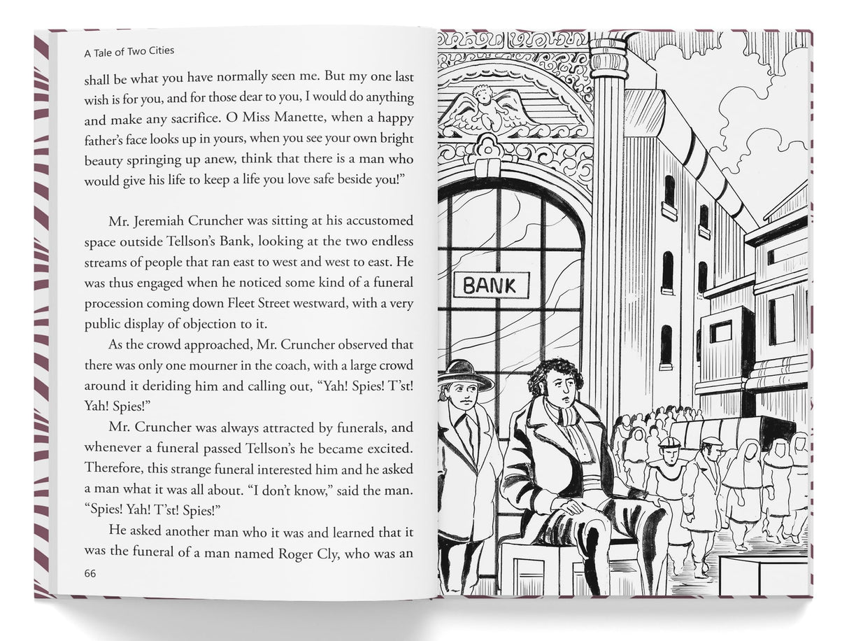 A Tale of Two Cities : Illustrated Abridged Children Classics English Novel with Review Questions - Retail Maharaj