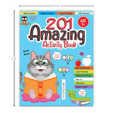 201 Amazing Activity Book: Fun Activities and Puzzles | Spot the Difference, Logical Reasoning, Patterns & Tracing | Ages 6–10 | 5+ Hours of Fun and Learning - Retail Maharaj