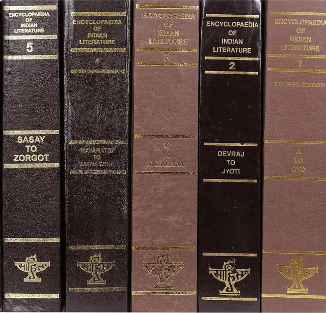 Encyclopaedia of Indian Literature (Set of 5 Big Volumes) (Rare Book Series) - Retail Maharaj