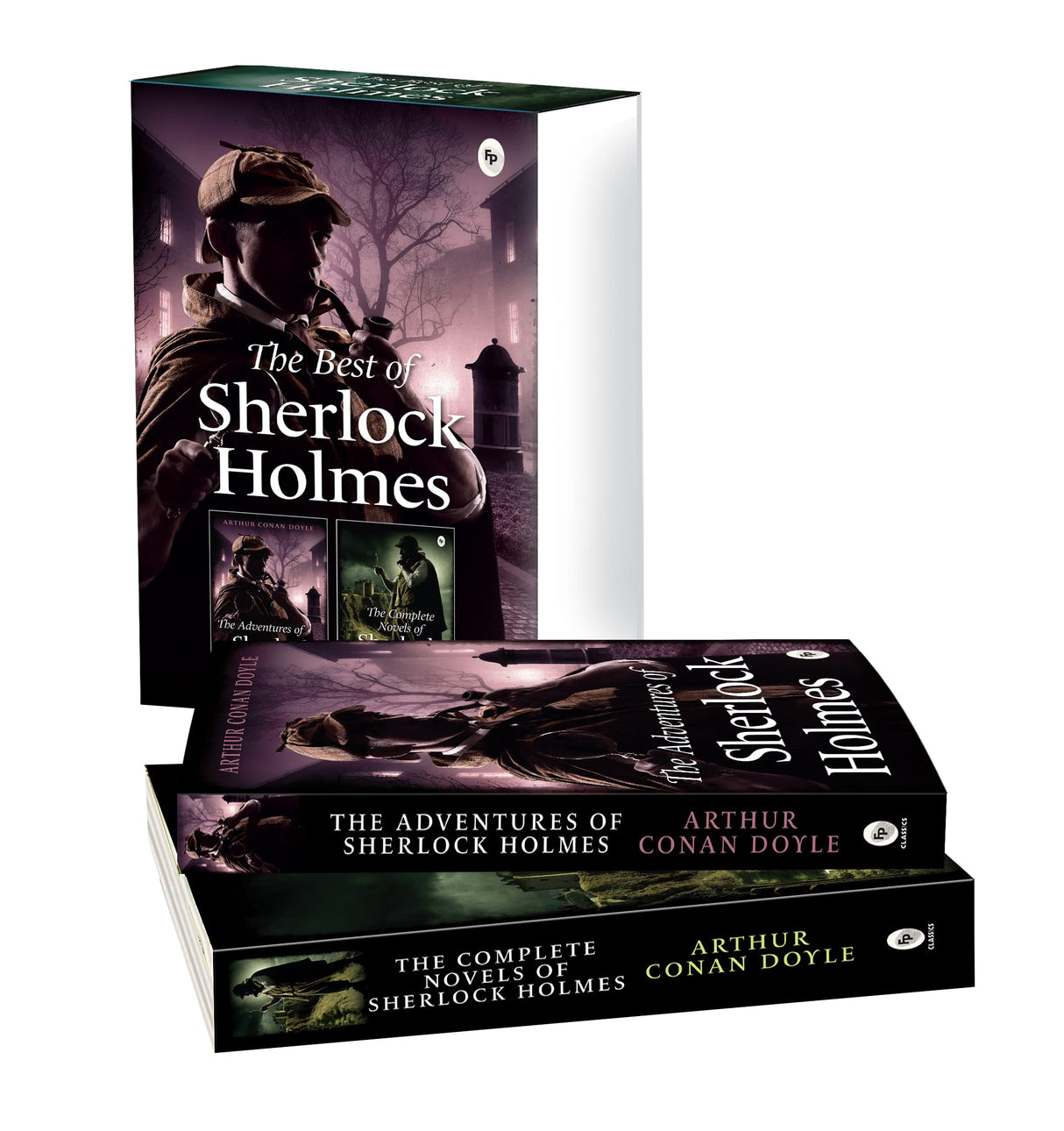 The Best of Sherlock Holmes (Set of 2 Books) | The Adventures of Sherlock Holmes | The Complete Novels | Perfect Gift Set | Classic Detective Edition | Ideal for Mystery Lovers | Original Premium Gift Edition - Retail Maharaj