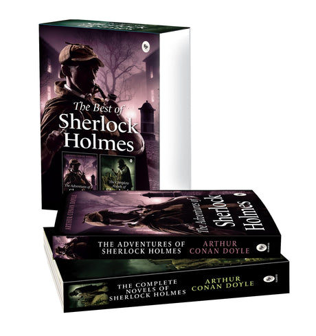 The Best of Sherlock Holmes (Set of 2 Books) | The Adventures of Sherlock Holmes | The Complete Novels | Perfect Gift Set | Classic Detective Edition | Ideal for Mystery Lovers | Original Premium Gift Edition - Retail Maharaj