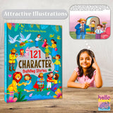 121 Character Building Stories - Illustrated Story Books for Kids and Childrens - Bedtime Moral Short Stories with Colourful Pictures in English | ... - Ages 3+ Years (121 Short Stories Book) - Retail Maharaj