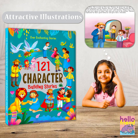 121 Character Building Stories - Illustrated Story Books for Kids and Childrens - Bedtime Moral Short Stories with Colourful Pictures in English | ... - Ages 3+ Years (121 Short Stories Book) - Retail Maharaj