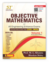 Objective Mathematics Vol 1 for All Engineering Entrance Exams (51 Edition) | Chapter-wise & Topic-wise 2500+ MCQs | As per class 11th Syllabus | JEE Main, BITSAT, NIMCET Etc. (2024-25) - Retail Maharaj