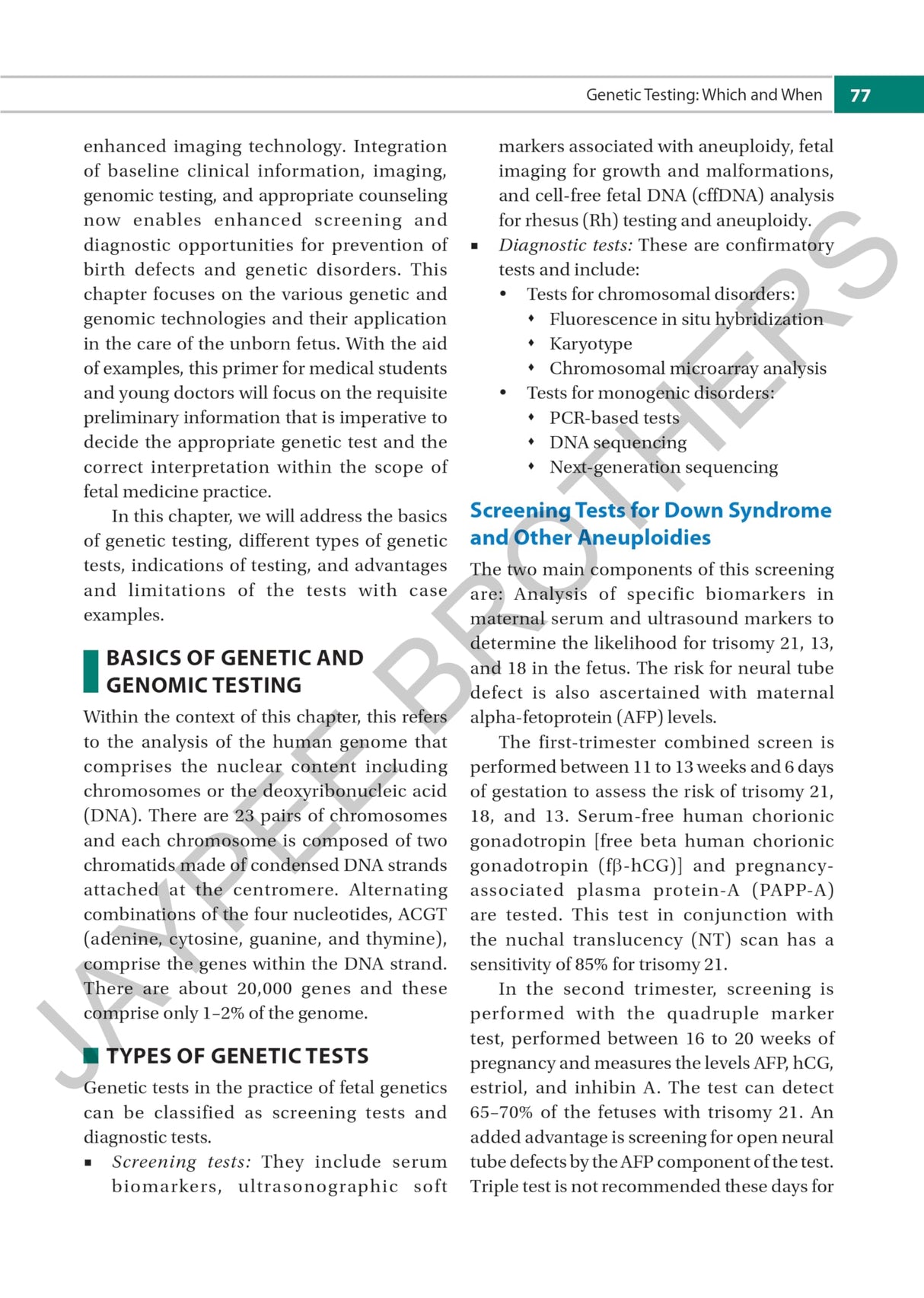 FETAL MEDICINE AND GENETICS - Retail Maharaj