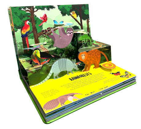 Pop Up Wild Animals Book for Kids: Interactive Learning with Adventure Pop-Up Scenes | Explore the Jungle, Safari & Forest Creatures | Fun Facts & Surprises Inside | Children’s Nature Pop-Up Book - Retail Maharaj