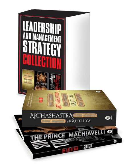 Leadership and Management Strategy Collection - The Prince, The Art of War, and Arthashastra – English | Best Classic Books collection to Learn Economics/ Leadership / Political Management Strategy | Reference Guide for Philosophy/Financial/ Warfare Tacti - Retail Maharaj