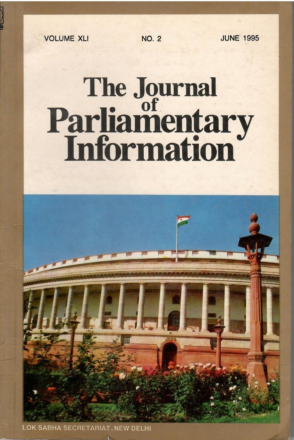 The Journal Of Parliamentary Information ( Vol XLI - June1995 No.2)
