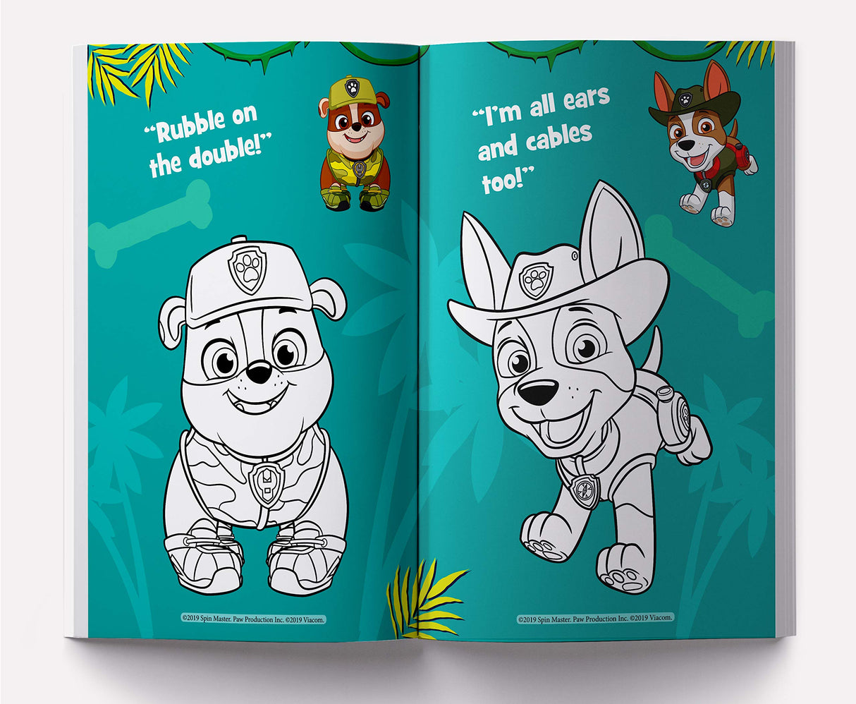 Jungle Adventure! : Paw Patrol Giant Coloring Book For Kids - Retail Maharaj