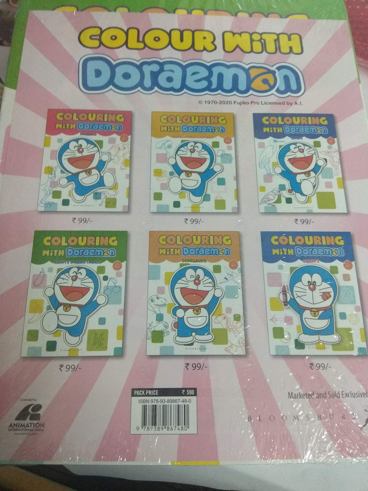 COLOUR WITH DORAEMON 6 TITLES SET - Retail Maharaj