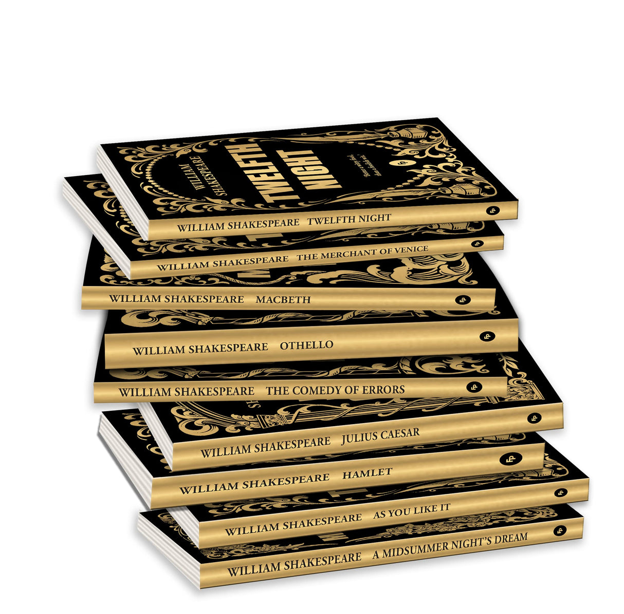 Greatest Works of William Shakespeare (Boxed Set of 10) - Hamlet,Othello,The Merchant of Venice,Macbeth,The Comedy of Errors,Romeo & Juliet,Julius Caeser,Twelfth Night,A Midsummer Night's Dream - Retail Maharaj