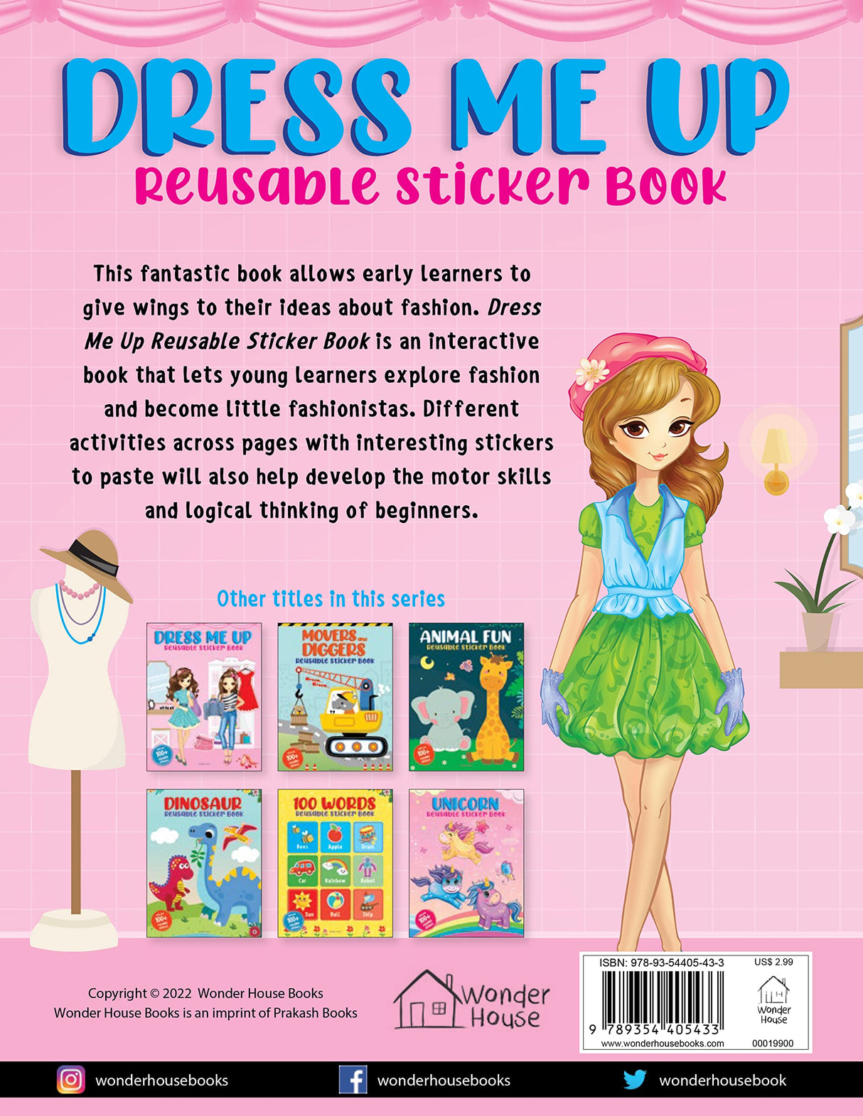 Dress Me Up Reusable Sticker Book For Children - Retail Maharaj