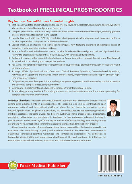 Textbook of Preclinical Prosthodontics (2nd Edition) - Retail Maharaj