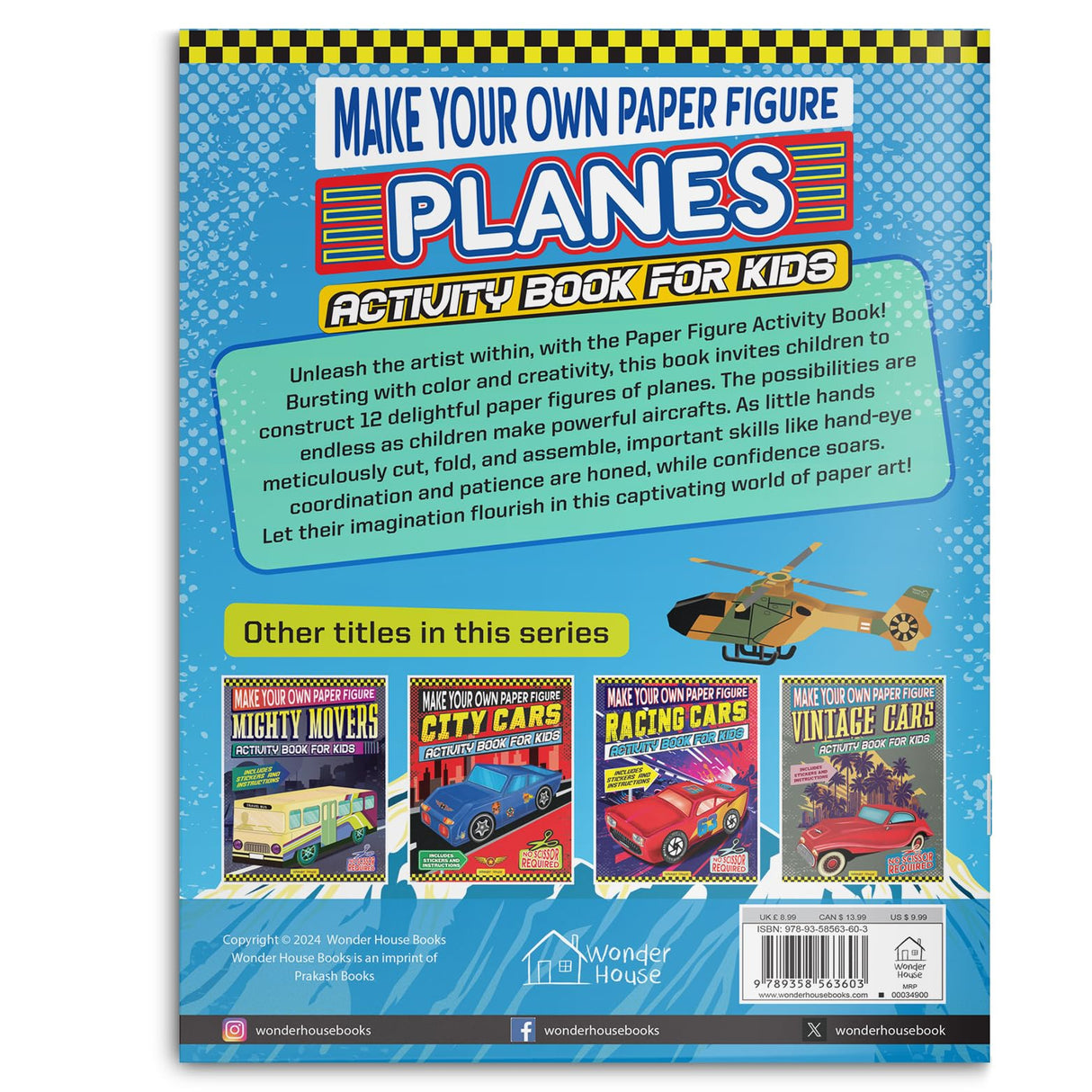 Make Your Own Paper Figures – Planes Cut, Fold & Create Flying Fun | Ages 6–10 | DIY Activity Book with Templates for 2+ Hours of Crafty Fun - Retail Maharaj