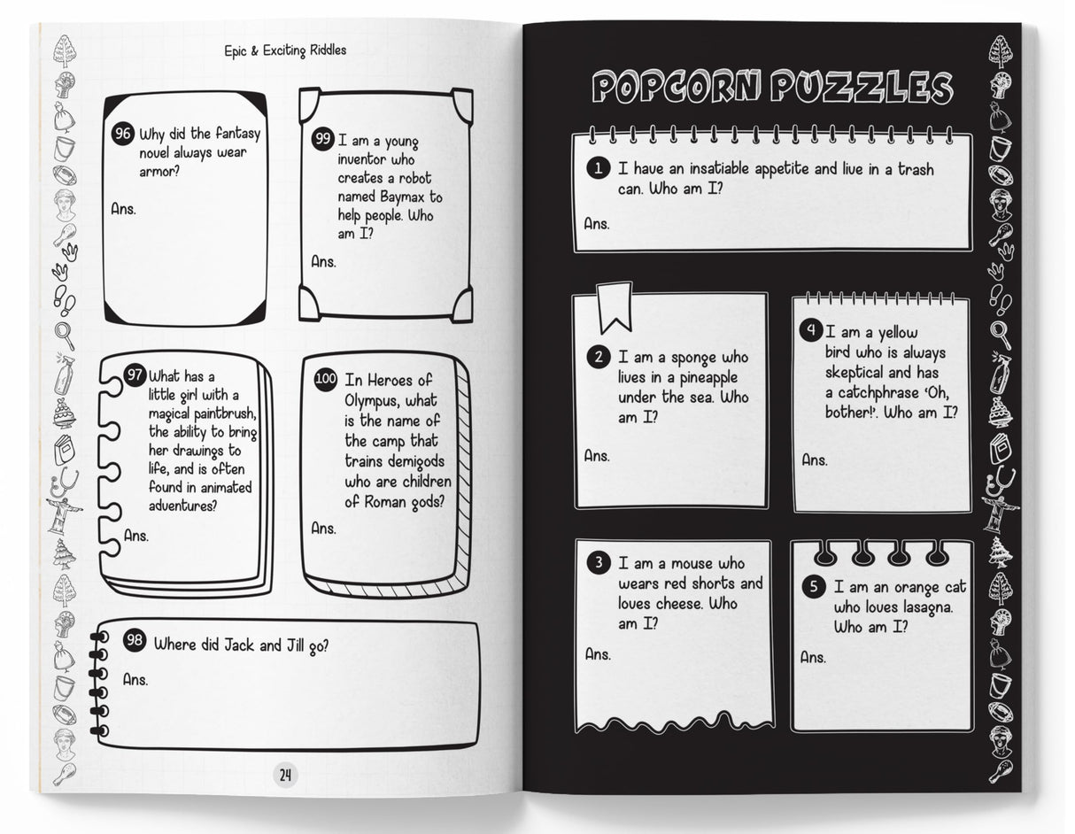 Epic and Exciting Riddles Book of Jokes, Puns, and Puzzles - Retail Maharaj