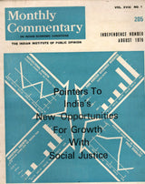 Monthly Commentary - Vol. XVIII , No. 1 To 12 , August 1976 - Special Issues Of Pointers To India's New Opportunities For Growth With Social Justice ( Set Of 12 Books )