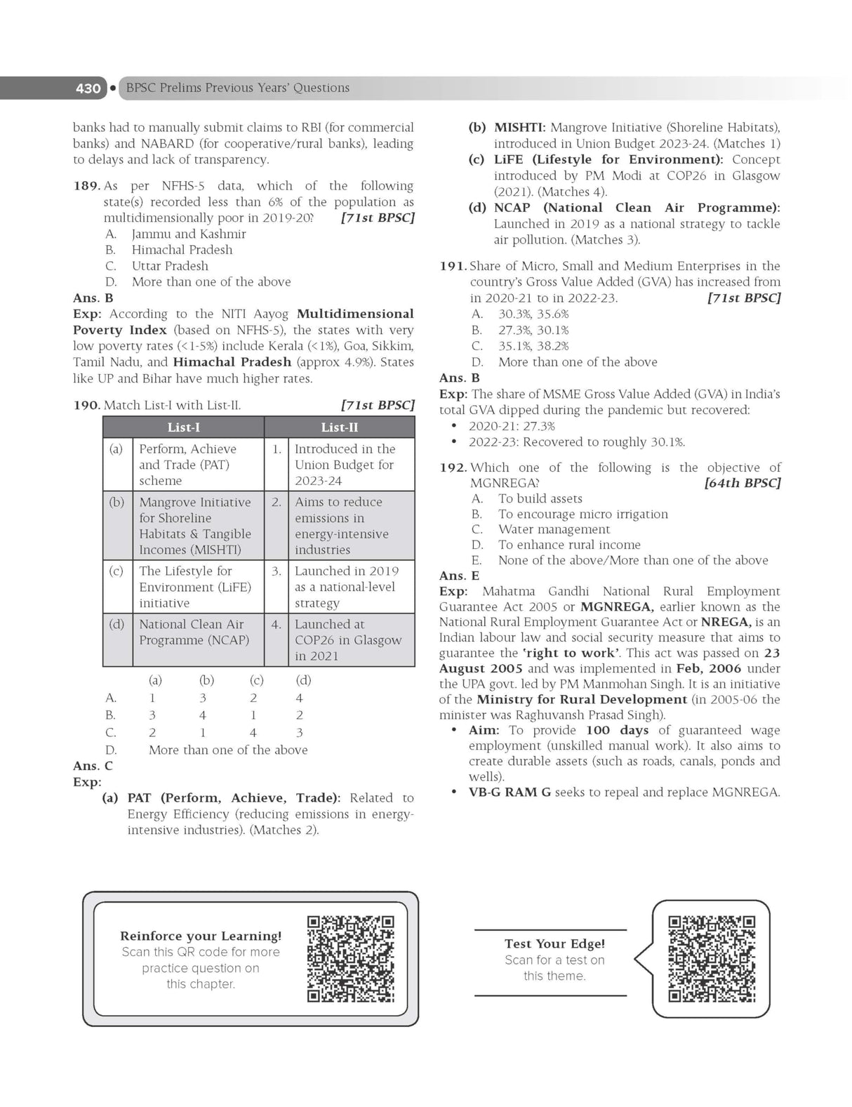 Tarkash BPSC Prelims PYQ, 2e (39th to 71st BPSC Subject-wise Solved Questions) | 6 Thematic Tests | Chapter-wise CBT Practice | 50+ Videos | Info Bits ... Commission | CCE, CDPO, Judiciary, AAO - Retail Maharaj