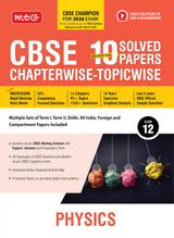 MTG CBSE 10 Years (2025-2016) Chapterwise Topicwise Solved Papers Class 12 Physics - CBSE Champion For 2026 Exam | Free Video Solution of PYQs | CBSE Sample Papers (As Per Latest Pattern) - Retail Maharaj