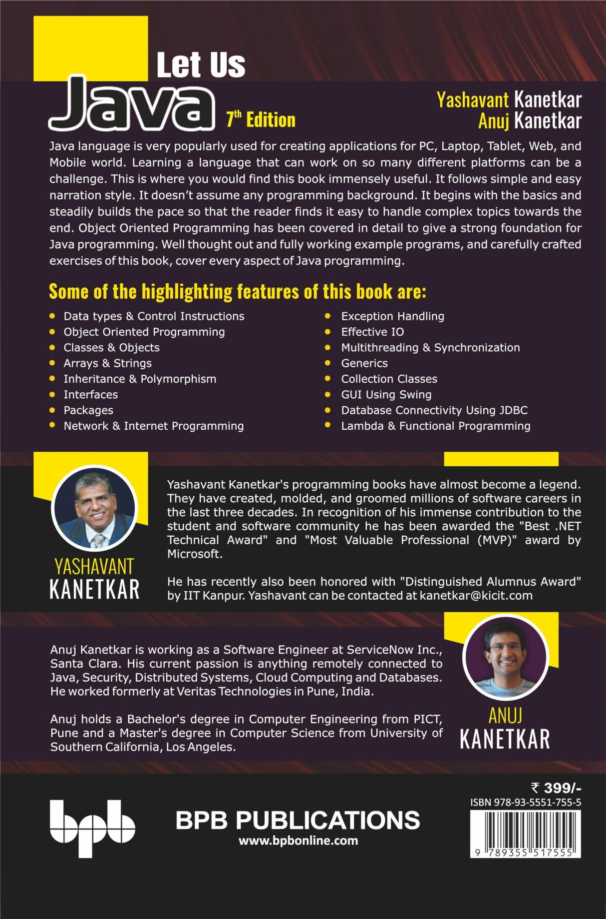 Let Us Java: Strong Foundation for Java Programming - 7th Edition - Retail Maharaj